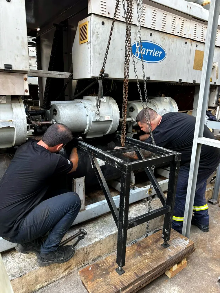 Desinstalação do compressor no cliente