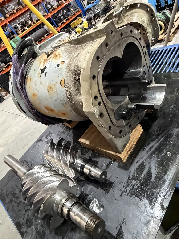 Recuperação dos componentes do compressor